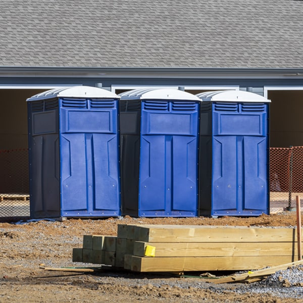 what is the maximum capacity for a single porta potty in Tylersburg Pennsylvania